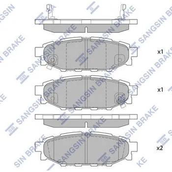 Brzdová destička Sada brzdových destiček, kotoučová brzda Hi-Q SP2118
