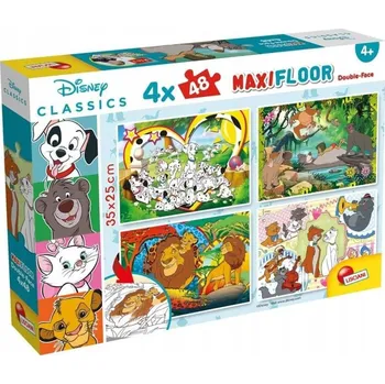Puzzle Puzzle oboustranné Maxi podlahové Disney Classics 4x48