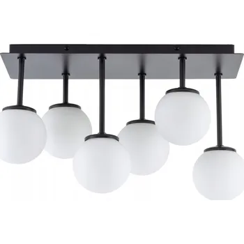 Stropní Svítidlo obdélníkový Sigma 42 x 19 cm bílý, černý