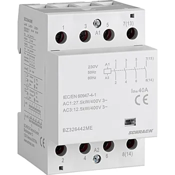 Stykač Schrack Technik spol. s r.o. BZ326442ME - Stykač modulový AMPARO 40A, 230VAC, 4Z, 3TE