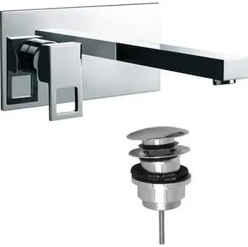 Vodovodní baterie RAF NOTE umyvadlová podomítková baterie, s odtokovou soupravou, chrom