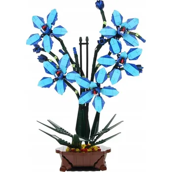 ostatní stavebnice Stavebnice Květiny Cymbidium Faberi Rolfe 1097 dílků 6+ Niebieski Storczyk