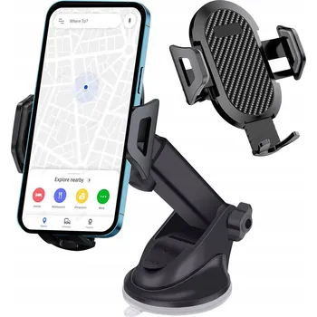 DRŽÁK PŘÍSAVKA SILNÝ A POHODLNÝ: NA TELEFON DO AUTA, SNADNÁ OBSLUHA.