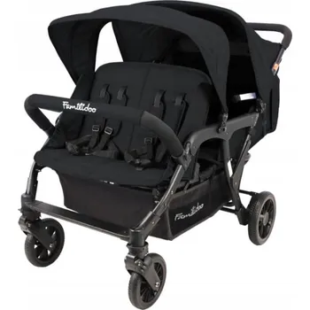 Kočárek Sportovní kočárek pro jesle Lidoo Lite Black pro 4 děti / Familidoo