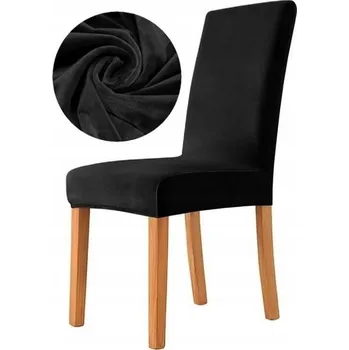 Potah na židli Potah na židli meble odnowa plyšový černý velvet