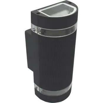 Nástěnné svítidlo Nástěnné svítidlo fasádní Kortek NAHORU A DOLŮ 2x GU10 LED antracit