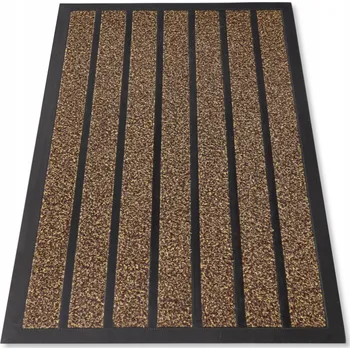 VENKOVNÍ VSTUPNÍ ROHOŽKA PŘED DVEŘE 60 x 90 cm, VELKÁ ČISTICÍ PODLOŽKA NA BOTY, HNĚDÁ