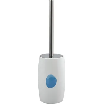WC štětka MSV WC štětka WATERCOLOR, s keramickou nádobou, bílá