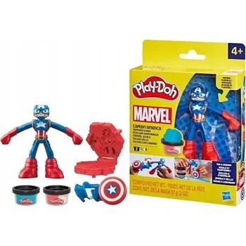 Figurka Play-Doh Marvel Kapitán Amerika odrážející štít modelína Hasbro G0056