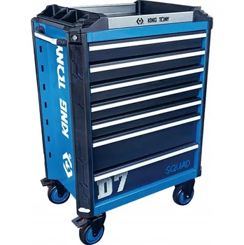 Dílenský vozík / skříňka na nářadí se 7 zásuvkami KING TONY řada SQUAD