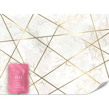 Fototapeta FOTOTAPETA DO LOŽNICE OBÝVACÍHO POKOJE MARMOROVÉ LINIE STYL GLAMOUR ABSTRAKCE 400x280