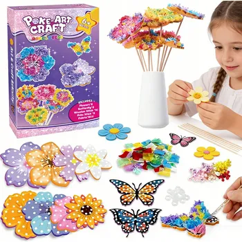 kreativní sada Kreativní sada KVĚTINOVÁ KYTICE DIY Ruční práce Květiny pro děti Dárek