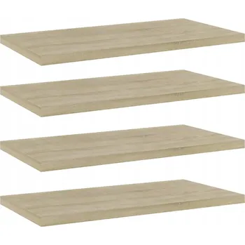 police Police na knihy dub sonoma 40 x 20 x 1,5 cm - 4 ks