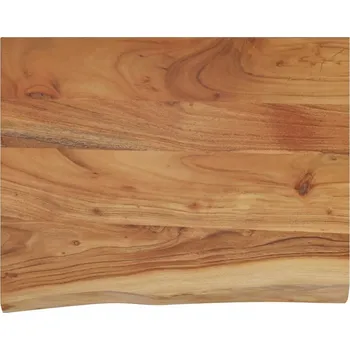 police Dřevěná nástěnná police z akácie 50x40x2,5 cm, přírodní okraj