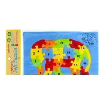 Puzzle Pěnové Puzzle Slon PUZZLE SKLÁDAČKA 20 Dílků Puzzle PRO Děti od 3 Let