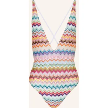 Dámské plavky Missoni Dámské Plavky S Třpytivou Nití, růžová / tyrkysová /...