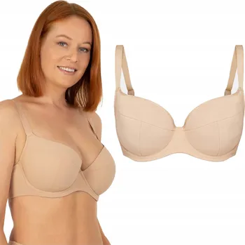 Dámské spodní prádlo Vyztužená podprsenka s kosticemi, velká velikost, béžová Kleo 85C