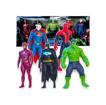 Figurka Figurky Avengers velká sada 5v1 figurka Spiderman Batman Hulk Superman