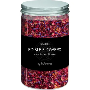 Přisada na vaření a pečení FOOD-MARKET jedlé květy růže a chrpa 25g