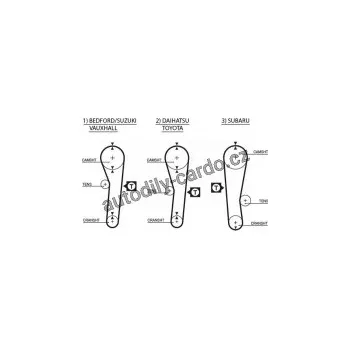 Motor automobilu Sada rozvodového řemene GATES (GT K025043) - SUZUKI