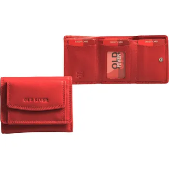 Menší kožená peněženka MW-107 červená, Old River
