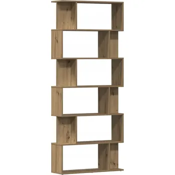 Knihovna Knihovna, regál na knihy 80 x 24 x 192 cm dub artisan, 6 polic
