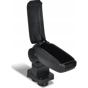 Loketní opěrka Nastavitelná loketní opěrka s úložným prostorem pro VW POLO IV 9N, černá