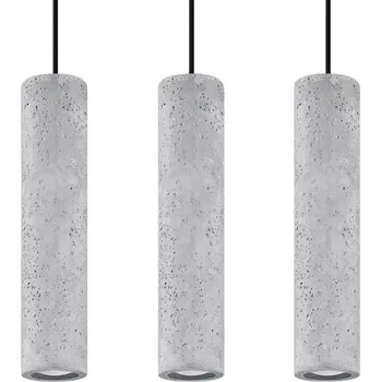 Závěsné svítidlo LUVO 3L šedé betonové moderní nad kuchyňský ostrůvek nebo do obýváku