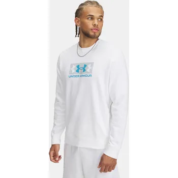 Pánská mikina Pánská mikina Under Armour UA Rival Terry Logo Crew 1390140-100 Bílá 3XL