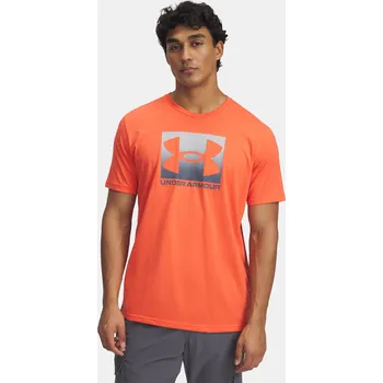 Pánská móda Pánské tričko Under Armour UA M BOXED SPORTS UPDATED 1386793-847 Oranžová MD