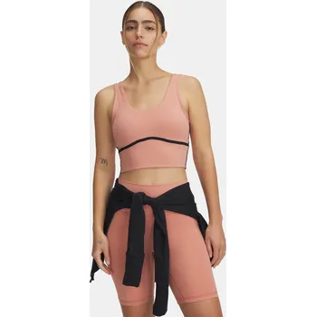 Dámské oblečení Dámské tílko Under Armour Meridian Piped Crop Tank 6003529-696 Růžová LG