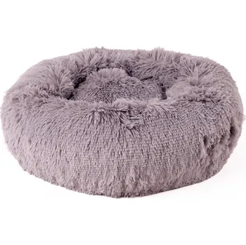 Pelíšek pro psa Magnum Donut Fluffy šedý Rozměry: 80cm