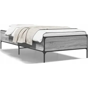 Postel Rám postele šedý dub sonoma 203 x 101,5 x 44 cm