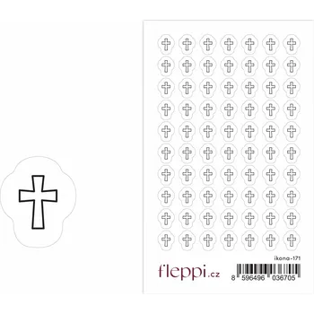 samolepka Fleppi Samolepky ikonky - Kříž