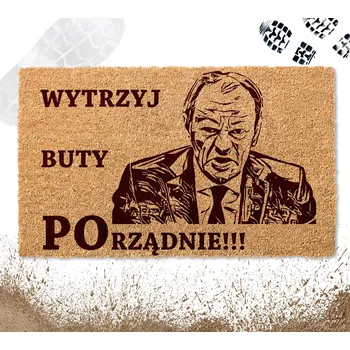 ROHOŽKA PŘED DVEŘE "Pořádně si otři boty" TUSK 40X60