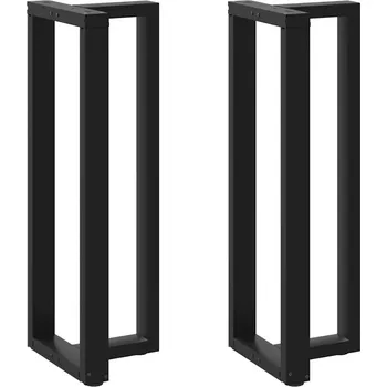 Jídelní stůl Černé nohy ke barovému stolu T, 40 x 35 x (110-111) cm, ocel lakovaná práškově