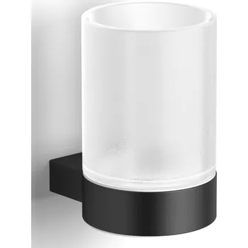 LANGBERGER LESINA nástěnný pohárek, sklo, matná černá