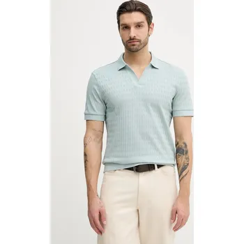 Pánské tričko Bavlněné polo tričko Joop! 30100497 tyrkysová 06X, vel. S