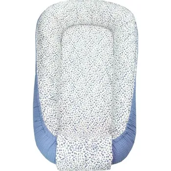 Hnízdečko pro miminko enie baby Hnízdečko LITTLE BLUE FLOWERS /