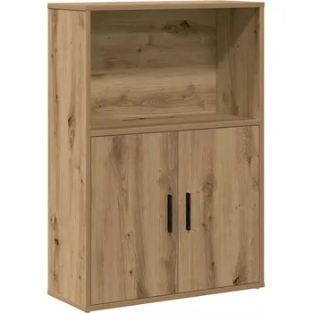 Knihovna Regál na knihy dub artisan 60 x 24 x 85 cm s dvířky