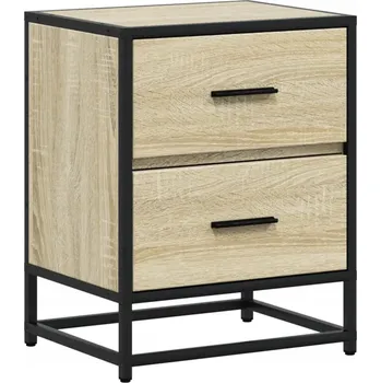 Noční stolek Noční stolek dub sonoma 40 x 31 x 50 cm se 2 zásuvkami