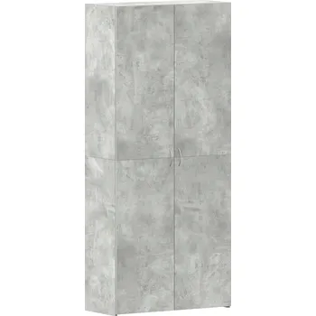 Botník Botník šedá 80 x 35,5 x 180 cm se 2 dveřmi