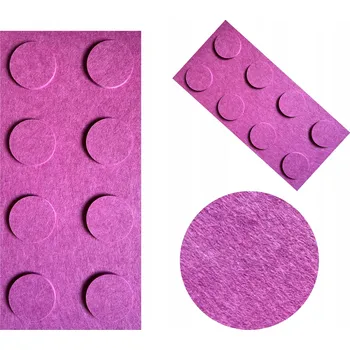 Obraz Filcové kostky na zeď panely LEGO 30x60 fialové