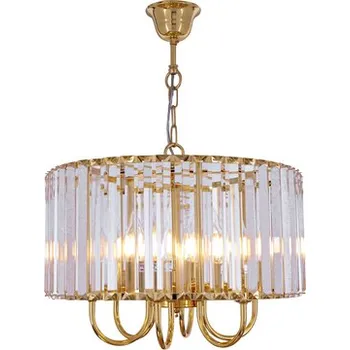 Zlaté závěsné glamour svítidlo PARIS 40 cm