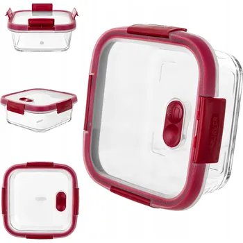 Dóza na potraviny Curver skleněná dóza na potraviny, uzeniny, vhodná do mikrovlnky s víkem 0,7 l