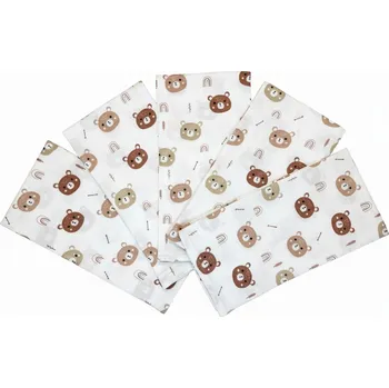 Plena Látková plena 70x70 cm Méďa šíp (balení 5 ks)