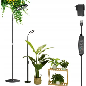 Lampička LED Lampa pro rostliny Grow Light, nastavitelná, 10 úrovní jasu, 72 LED, 1.7M