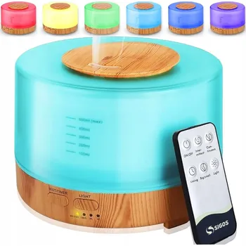 Zvlhčovač vzduchu Velký zvlhčovač vzduchu vzduchu difuzér vůně aromaterapie noční lampa 500 ml