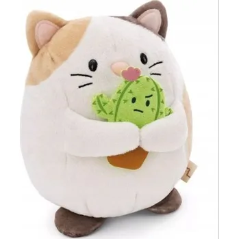 plyšák NICI MYMOCHI PLYŠOVÝ MAZLÍČEK PŘÍTULNÍČEK KOČKA ANGY S KAKTUSEM 16 CM