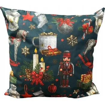 Povlečení VÁNOČNÍ POVLEČENÍ NA POLŠTÁŘ 45x45 cm 100% BAVLNA, KRÁSNÉ